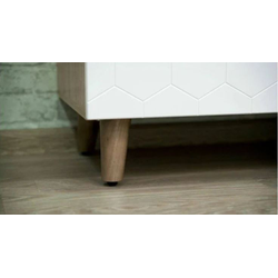 ВОЙТЕК М11 ТУМБА ПОД ТВ 1700 ДУБ БАРРИК/БЕЛАЯ МАТОВАЯ