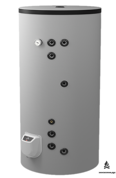 Комбинированный напольный водонагреватель 500л, с двумя теплообменниками, эмалированный