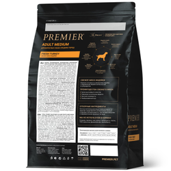 PREMIER (Премьер) сухой корм для собак средних пород, Индейка 10 кг