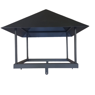 Колпак 510х760 цвет черный муар, сталь 2 мм