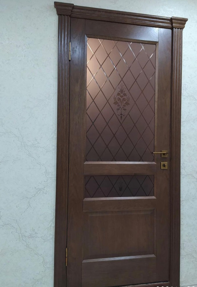 ЛАЙНДОР (УЛЬЯНОВСК)/ МОДЕЛЬ КАЛИНА-К/ ПОЛОТНО ОСТЕКЛЕННОЕ/ НАТУРАЛЬНЫЙ ШПОН ДУБА/ ТОН 45 (ДУБ НАТУРАЛЬНЫЙ РУСТИКАЛЬНЫЙ)