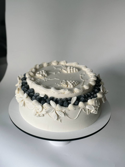 Торт аля блинчик с ягодами голубики (6-9кг)