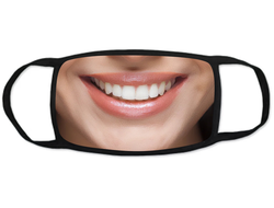 Тканевая защитная маска на лицо улыбка