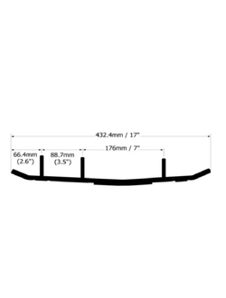 Коньки лыж Sledex для Polaris A-04-0-4-236 для 600 IQ LXT (2011-2015) 600 IQ TOURING (2009-2010) FS/FST IQ TOURING (2007-2009) IQ TURBO LXT (2011-2014) и другие модели (2874851, 2875431, 2875676)