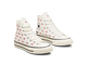 Кеды Converse Chuck 70 Embroidered Lips белые высокие