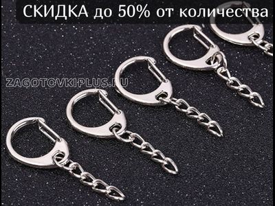 Карабин с цепочкой для брелков