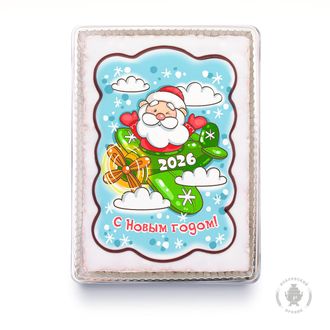 Тортик Дед мороз на самолете (600 гр)