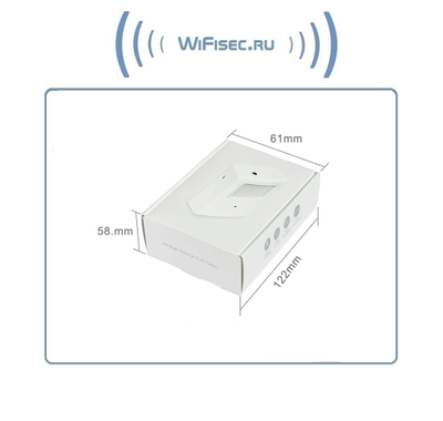 Охранная IP WiFi-LAN видеокамера с ночным видением и аудиоканалом (корпус ИК датчика), встроенный DVR. HD (Pro Ezcam)