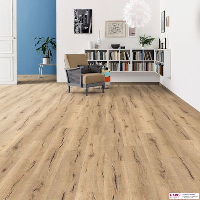 Ламинат Haro Tritty 100 Дуб Италика Крем 538920 32 класс толщина 8 мм с фаской 1.98 м2
