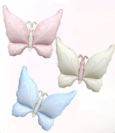 Нежная бабочка, Сатин (розовая/ бежевая/ голубая)