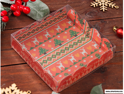 Коробка для печенья "Скандинавия" 12 х 12 х 3 см