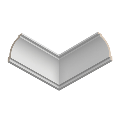 Потолочный карниз Ultrawood CR2340, из ЛДФ-декора, под покраску, 2 m.