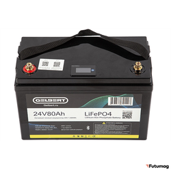 Литиевый тяговый аккумулятор Gelbert LiFePO4 (24V/80Ah/100A/1,920Wh) Bluetooth