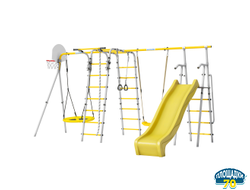 Детский спортивный комплекс для дачи Веселая лужайка-2 PRO с горкой 1200 мм (Комплект №13)