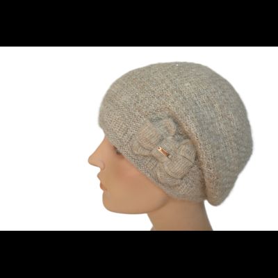 Женский берет бежевый Vizio Италия 6702 фото