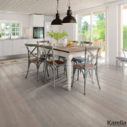 Паркетная доска Karelia Дуб Concrete Grey 3S купить в интернет-магазине karelia-floor.ru