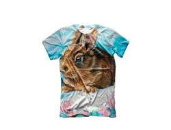 Футболка 3D с полной запечаткой год Кролика №4