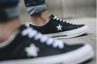 Кеды Converse One Star кожаные черные фото