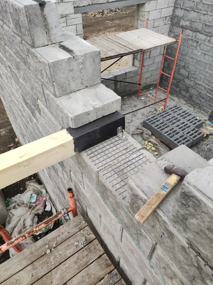 Монтаж блоков по системе "Теплостен"
Блоки БЭСТ Саратов.