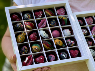 Корпусные конфеты из бельгийского шоколада 25 конфет