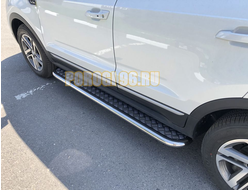 Пороги с накладным листом d53 для Changan CS55 2018-