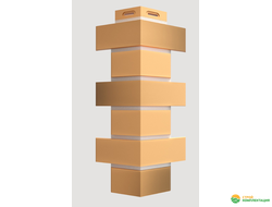 Угол наружный FLEMISH желтый жженый 420 мм