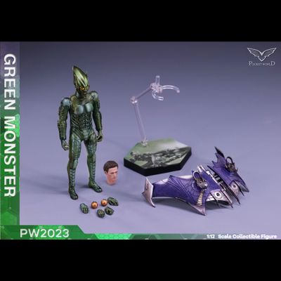 Зеленый Гоблин, Норман Осборн (Уиллем Дефо, "Человек-Паук") - КОЛЛЕКЦИОННАЯ ФИГУРКА 1/12 green monster (PW2023) - PWTOYS