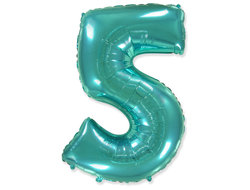 Фольгированная цифра - Бирюза