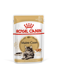 Royal Canin (Роял Канин) Maine Coon Adult Влажный корм (пауч) для кошек породы мейн-кун старше 15 месяцев, 85 г