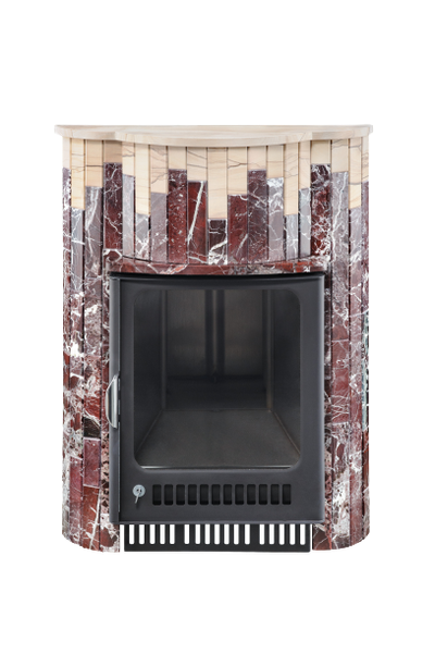 Портал для печи Малютка ПФ Россо Леванте + Окаменевшее дерево