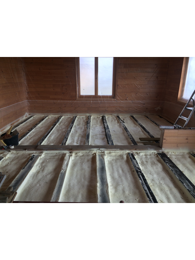 Утепление пола и подпола пенополиуретаном