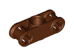 Technic, Axle and Pin Connector Perpendicular 3L with Center Pin Hole, Reddish Brown (32184 / 4211338 / 6179642)