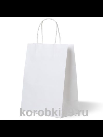 Пакет с крученой ручкой (белый), 240*140*280мм