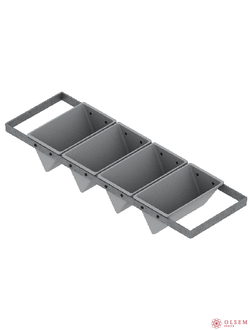 Форма хлебная тостерная Треугольная 4(185 х 110 х 85 мм) с ручками