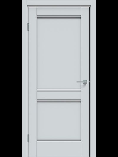 Недорогая дверь Triadoors L11 серый сатин