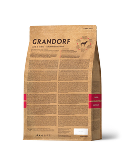 Grandorf (Грандорф): сухой корм для собак всех пород Ягненок с индейкой, 1 кг