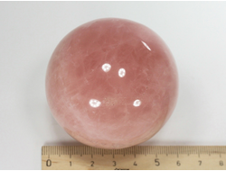 Шар Розовый кварц, Мадагаскар (60 мм, 306 г) №35386