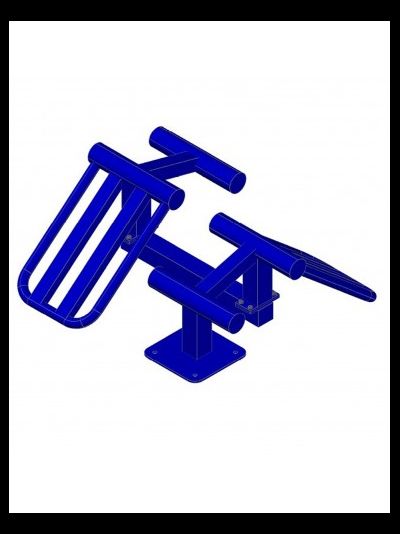 Уличный тренажер скамья для пресса двойной AVU024