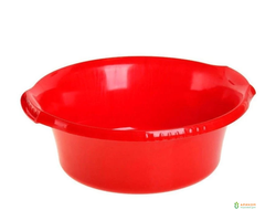 Таз 9л Водолей круглый красный