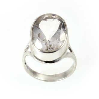 Кольцо из серебра 925 пробы с хрусталём    (СХ93)