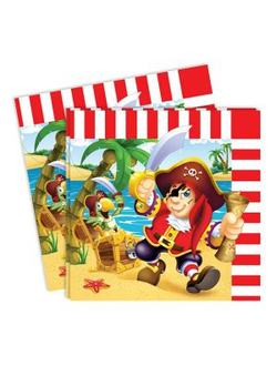 33см X 33см Салфетки Веселый Пират