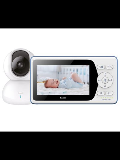 Видеоняня Ramili Baby RV500 с экраном 10,9 см и одной поворотной видеокамерой (встроенные аккумуляторы в монитор в идеокамеру)
