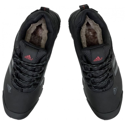 Кроссовки Adidas Terrex Winter ClimaProof Black Grey Short