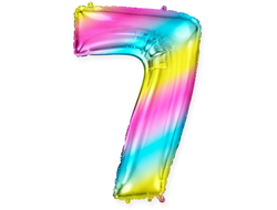 Фольгированная цифра - Диагональная радуга