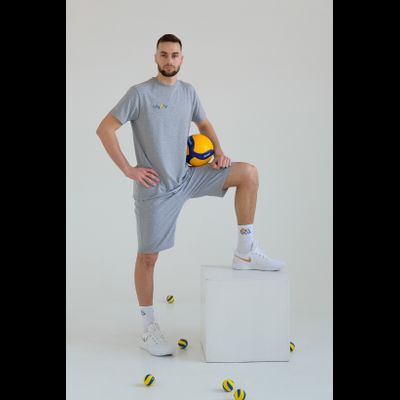 Тренировочный костюм Volleylife СЕРЫЙ МЕЛАНЖ (размер с 50 по 56)