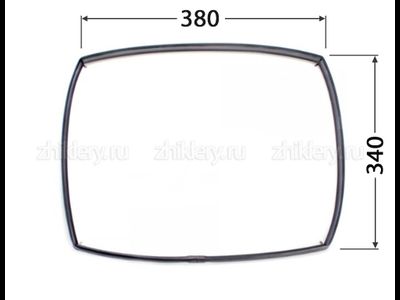 Уплотнение дверки духовки "DARINA" ЕМ141, ЕС341 (380*340)