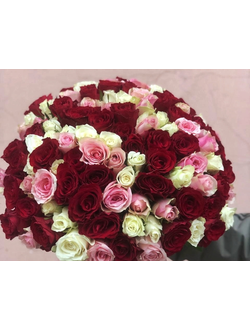 Букет из 101 розы Кения,40 см