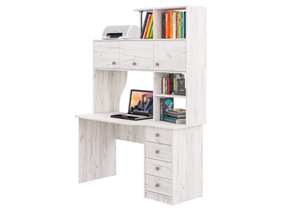 СК-16 рабочий стол с надстройкой Крафт светлый