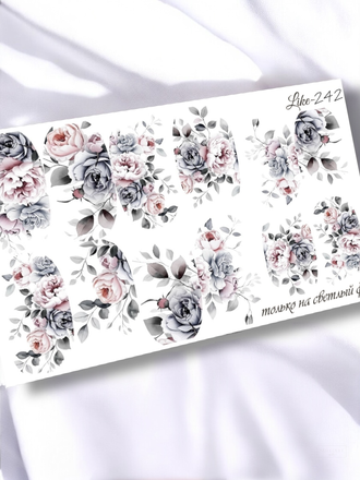 Слайдер-дизайн для ногтей LIKE-242