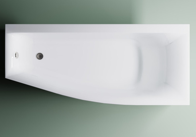 Astra-Form Ванна Скат Solid Surface правосторонняя 170/75 см белая матовая